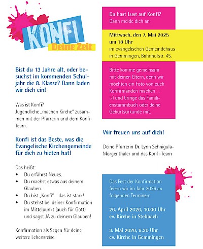 Konfirmation 2025/2026